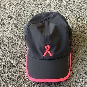 Under Armour COLDBLACK Breast Cancer Pink Ribbon baseball cap.